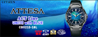シチズン アテッサ ACT Line UNITE with BLUE CB0215-18L 2200本限定